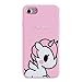 Joyleop Angel Unicorn Case for iPhone 6 /iPhone 6S Cover,Cute KidS Girls Teens Cartoon Shell,3D Pink Soft Silicone Animal Kawaii Character Unique Rubber Shockproof Chic Fresh Protector for iPhone6 4.7