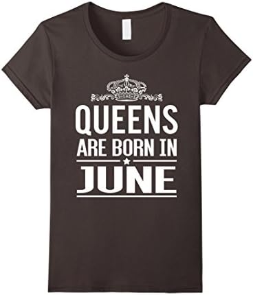 Women's Queens Are Born In June Women T-Shirt, Queens June XL Asphalt