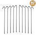 Ram-Pro Tent Garden Stakes Heavy Duty, Galvanized Steel Pegs Rust-Free (60)