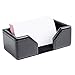 Dacasso Black Bonded Leather Business Card Holder
