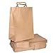 10 X 5 X 13 Brown Kraft Paper Gift Bags Bulk with Flat Handles [50Pc]. Ideal for Shopping, Packaging, (M B Flat x50)