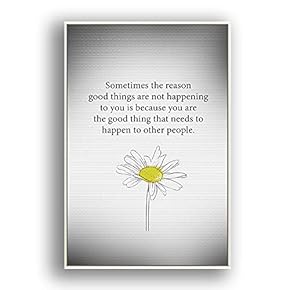 Framed Canvas Wall Art for Living Room, Bedroom Beautiful Quotes Canvas Prints for Modern Home Decoration Ready to Hang - 16"x24" inches