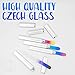 4-Pack Czech Glass Nail Files with Hard Cases - Gifts for Her - Crystal Nail Files from Bona Fide Beauty