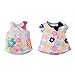 Gerber Graduates Baby Girls' Toddler 2pk Combo Top, Flower/Dots, 5T