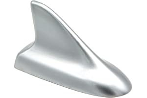 idain Auto Car Shark Fin Universal Roof Antenna Dummy Aerial for Decoration ONLY (Silver)