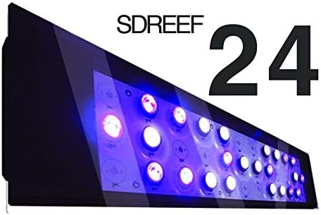 Mamay Sumarna New SD Reef LED Aquarium Light Fixture 24 inch SPS 3w x 24 sol WiFi Salt Water