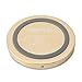GMYLE Wireless Charger Aluminium Mini Qi for S7 / S6 / Edge / Plus, Note 5, Nexus and all Qi-Enabled Devices - Champagne Gold / Glacier White (NPL730058)