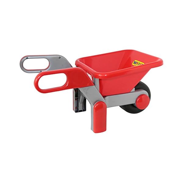 Wader Kinder Schubkarre Bauschubkarre blau rot gelb 64 cm – Bild 3