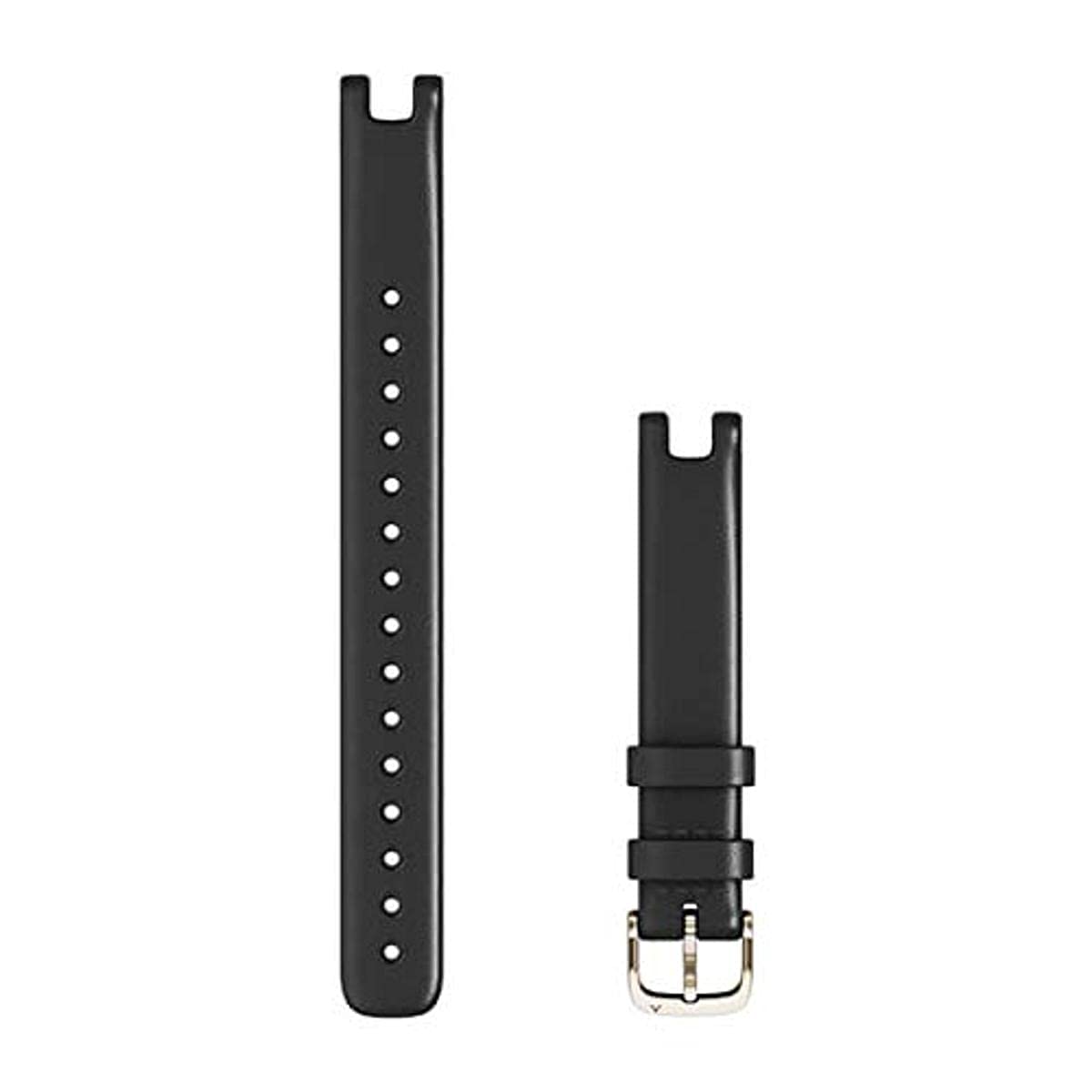 Garmin Lily (14mm) Bands, suitable for Lily Classic and Sport Edition only, Original accessory, fits wrists with 120-195mm circumference,Black Italian Leather/ Large