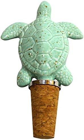 Coastal Home Glass Sea Turtle Bottle Stopper One Size