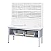 Safco Products 7749GR E-Z Sort Mail Station Sorting Table with Shelf, Gray