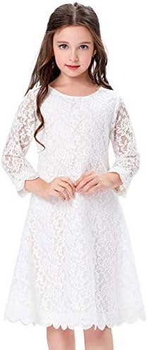 Danna Belle Flower Girl Lace Wedding Dress with Belt