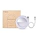Tycka 40 LED Selfie Ring Light, Stepless Brightness Control, Independent Dimmable Warm White and Cold White, Clip-on and Rechargeable Design, Ultra-Bright, for iPhone Samsung Sony Google and More