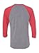 Next Level Unisex Triblend 3/4-Sleeve Raglan XL VIN RED/ PR HTHR