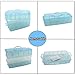 Rekukos 3-Tier Demountable Plastic Jewelry Box Organizer Storage Container with Adjustable Dividers 30（Large） Grids (Clear)