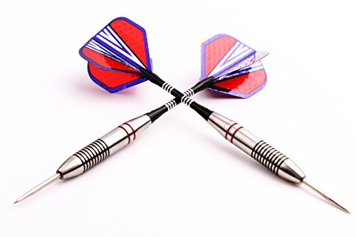 MAXMAU 3 Sets of Steel Tip Darts with Aluminium Shafts 23 Grams Dart Set