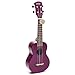Hola! Music HM-121PP+ Deluxe Mahogany Soprano Ukulele Bundle with Aquila Strings, Padded Gig Bag, Strap and Picks - Purple