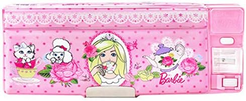Rebecca Multifunctional Cartoon Pattern Pencil Case Cute Double-Sided Pencil Box for Kids (Pink 02)