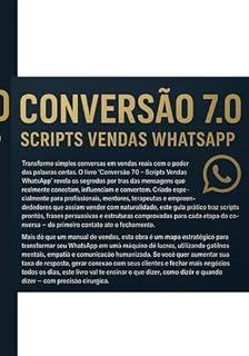 Livro Conversão 7.0 Scripts Vendas Whatsaap