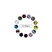 4mm Round Cubic Zirconia Birthstone Post Back 925 Sterling Silver Stud Earrings for Women Set for 13 Colors