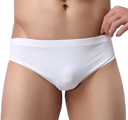 Kseey Men Ice Silk The Elastic Breathable Briefs and Men's Underwear Classic Briefs