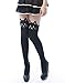 HDE Womens Black Cat Stockings Cute Kitty Mock Thigh High Tights Tattoo Leggings