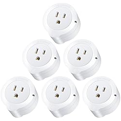 Etekcity WiFi Smart Plug, Energy Monitoring Wireless Mini Outlet with Timer (6-Pack), No Hub Required, Works with Alexa, Google Home and IFTTT, ETL Listed, White, 2 Years Warranty and Lifetime Support