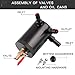 Sporacingrts Compact Black Baffled 3-Port Oil Catch Can+ 0.41'' 10.3mm Oil Drain Cock Valve