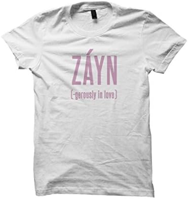 Celebrity Cotton Zayn Malik Shirts Zayngerously In Love Tshirt One Direction Mens/Unisex Fit