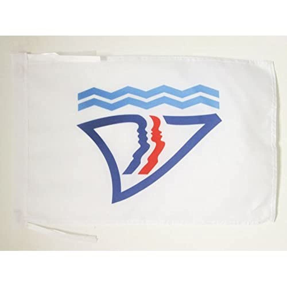 AZ FLAG - South Province of New Caledonia Flag - 18'' x 12'' - 100% Polyester New Caledonian Small Banner with Two Cords - Fade Resistant - Vivid Colors - 18x12 in - 45x30 Cm — image 1