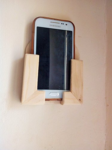 Free Shipping Wall Mounted Raw Natural Wood Mobile Phone