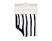 Little Unicorn Cotton Muslin Burp Cloth - Ink Stripe, Black, White