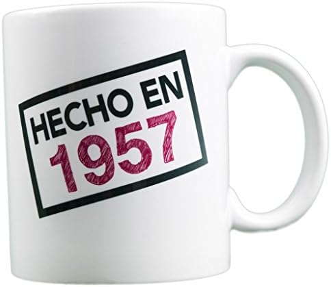 EverMug Hecho en 1957 - 60th Birthday Gift Mug - 11 oz. White Coffee Mug