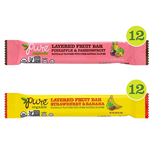Pure Organic Layered Fruit Bars Variety Pack 0.63oz 24CT (22002000