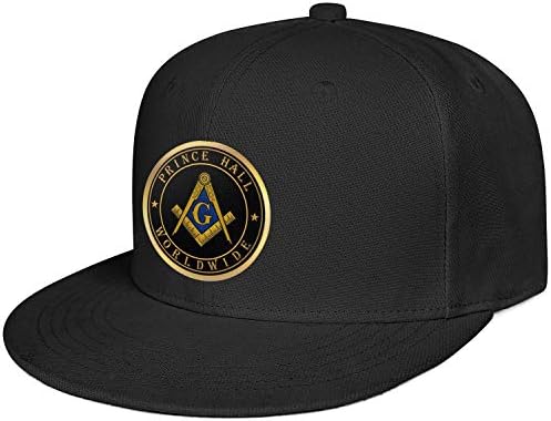 WJINX Masonic Prince Hall Worldwide Unisex Vintage Flat Brim Baseball Hat Lightweight Adjustable Trucker Hat