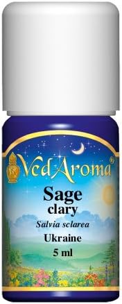 VedAromaSage, Clary Pure Essential Oil by VedAroma 5 ml