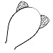 AWAYTR 3PC - Crystal Cat Ears Hair Hoop Headband for Women Girls Cats Ears Hairband Headwear Hair Accessories (Decorative pattern)