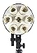 Fovitec - 1x Photography 7-Socket Head with Umbrella Mount - [Countinous Lighting][Fits Seven CFL Bulbs][Standard 3-Prong Power Cord Included Only]