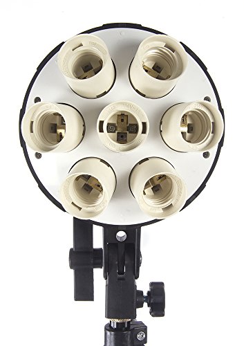 StudioPRO (Set of 2) 6000W Continuous Bright Lighting Kit for Portrait Photography, Photo & Video Shoots - Includes (2) 32" Octagon Softbox & Light Stands, (2) 7-Socket Heads & (14) 85W 5500K Light Bulbs