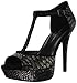 Jessica Simpson Bansi Women's Patent Leather Peep Toe High Heel Platform Pump