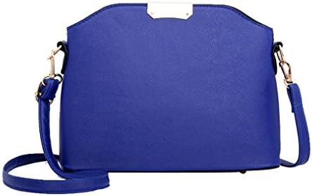 PU Leather Small Women Bags Women Messenger Bags Handbags Ladies Flap Shoulder Crossbody Bags Pure Color -Steplove (Blue)