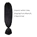 Aigemei 1pcs/lot Jumbo Braiding Hair African Collection Braids Crochet Bulk Braiding Hair Jumbo Braids Crochet Hair Extension(1b#,48inch,57g)