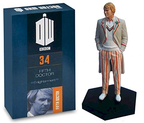 Official Licensed Merchandise Doctor Who Figurine Collection Fifth Doctor Peter Davison Hand Painted 1:21 Scale Collector Boxed Model Figure #34