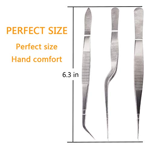 6 Rivoean+Tweezers+Culinary+Stainless+Precision