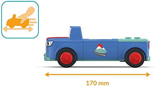 Toddys by siku 0103, Mio Mounty, 3-teiliges Spielzeugauto, Zusammensteckbar, Inkl. beweglicher Spielfigur, Hochwertiger… – Bild 4