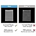Clear Cello Cellophane Bags 4x6 Self Sealing - 3.2 mils Thick OPP Plastic Bags for Bakery, Candle, Soap, Cookie (4