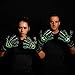 Renegade GK Triton Raider Goalie Gloves with Pro-Tek Finger Spines | 3.5+3mm Super Grip & 4mm Duratek | Black & Green Soccer Goalkeeper Gloves (Size 7, Youth, Roll Cut, Level 2)