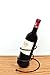 Superiore Livello Milano Single Spiral Wine Rack - Countertop and Table Standing Metal Bottle Holder/Stand Perfect for Party - Classy, Decorative, Modern, Sturdy, Supportive, Ready-to-Use in Black