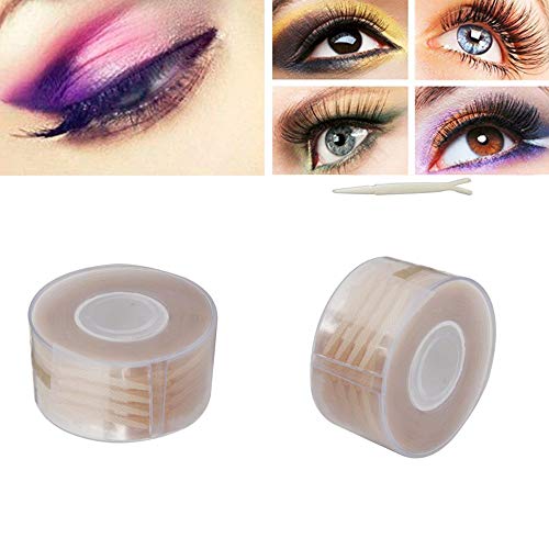 Eye Tape Double Eyelid Tape Invisible Eye Stickers Natural Waterproof Eye Tape Adhesive Magic Charm Big Eye Fiber with Y shaped Fork (Silm 300 Pairs)