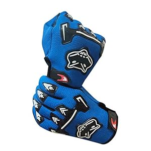 Adroitz Bike Motorcycle Motorbike Full Racing Gloves (XL, Blue)